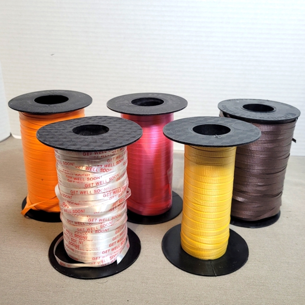 Curling Ribbon Bundle- Yellow, Orange, Red, Purple